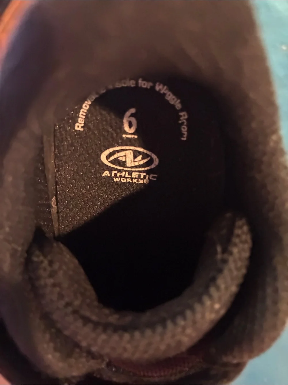 Athletic Works Kids Black and Light Pink Velcro Sneakers - Picture 3 of 5
